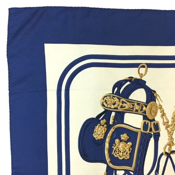 724211L Hermes Scarf Brides de Gala Carre 90 Multicolor Silk 100% - Picture 2 of 9